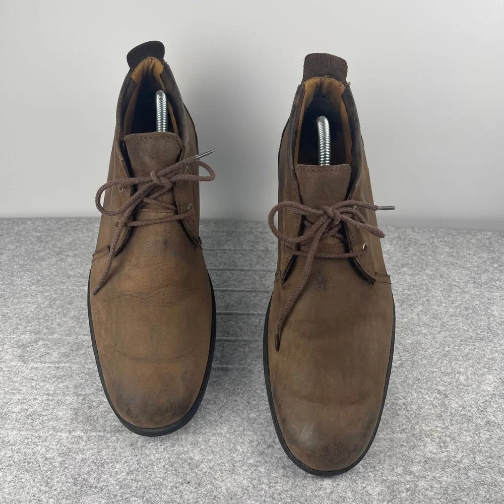 Timberland Leather Earthkeepers Chukka Boots Brown Lace Up Workwear Heritage 9.5